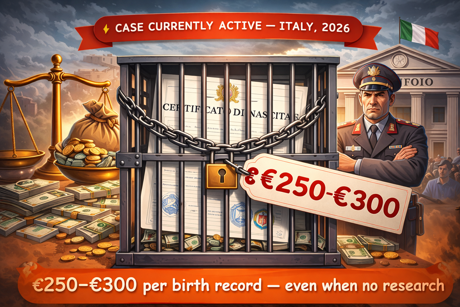 Case currently active in Italy 2026