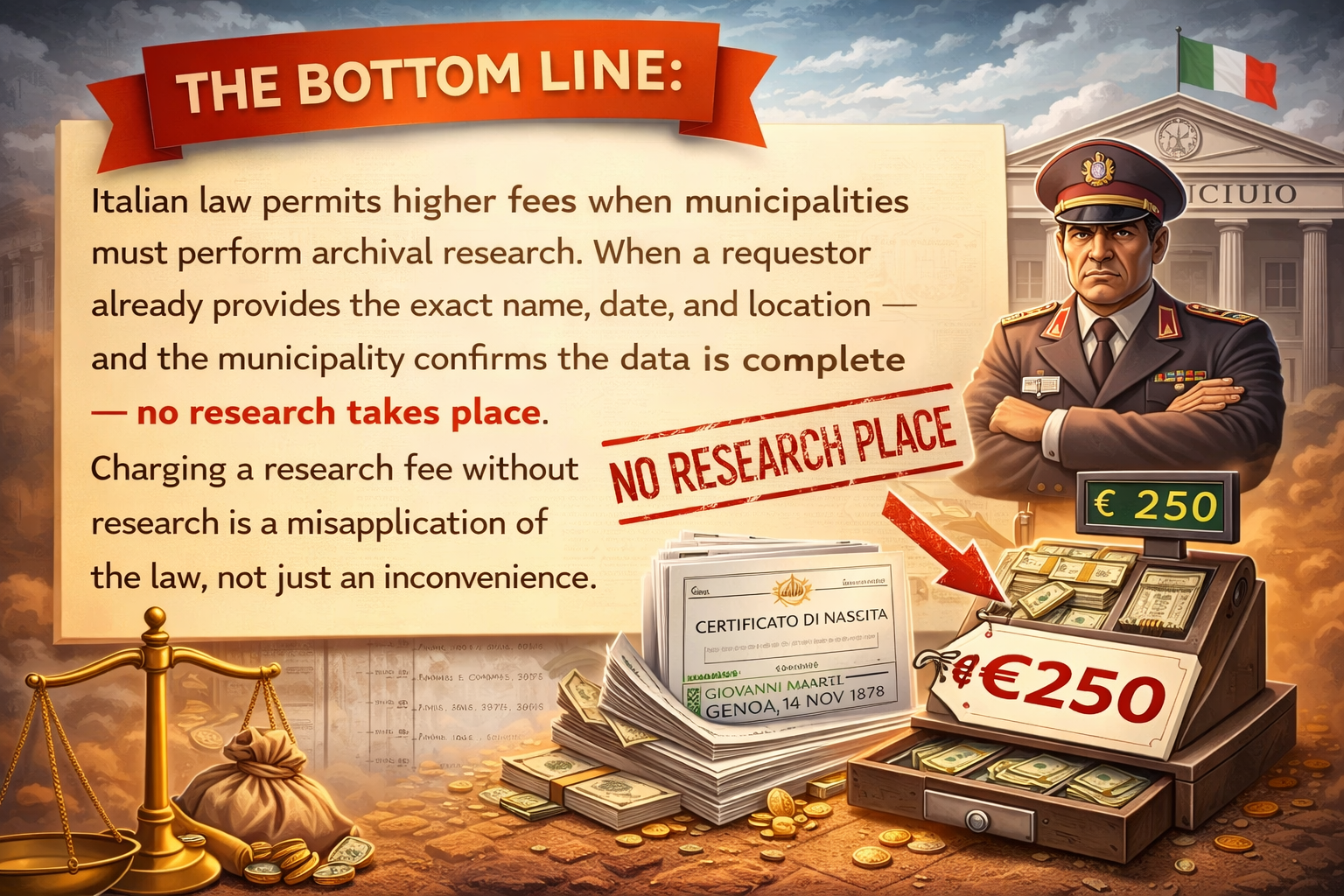 The bottom line - no research takes place
